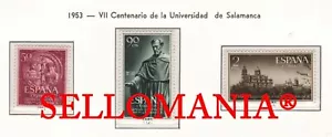 1953 UNIVERSIDAD DE SALAMANCA UNIVERSITY UNIVERSITE 1126 / 28 MNH ** TC23442 FR - Imagen 1 de 1