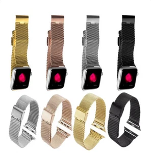 For Apple Watch Series 7 6 5 4 3 2 1 SE iWatch Band Loop Strap Milanese Bracelet - Picture 1 of 22