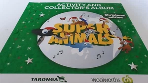 Woolworths New Super Animals Activity Album with 87 Twin Cards Christmas Edition - Picture 1 of 11