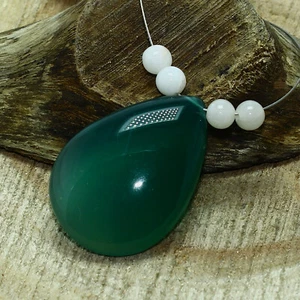 Onyx Smooth Pear White Opal Bead Briolette Natural Loose Gemstone Making Jewelry - Picture 1 of 3