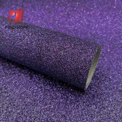 Fine Glitter Sparkle Faux PU Leatherette Sewing Fabric Craft DIY Bow Earring DIY - Image 1 of 4