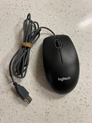 Logitech M-U0026 USB Universal Wired Optical Mouse Black 810-002181 - Image 1 of 2