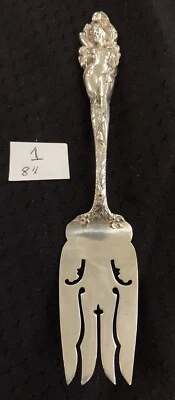 Tenedor para servir 1st Strike Reed And Barton Sterling Love desarmado 8" cuatro pinzas Foto 1 de 4