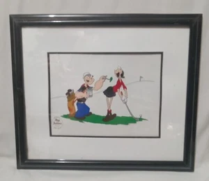 Popeye And Olive Oil "Spinach Of Champions" Limited Edition Serigraph - Picture 1 of 4