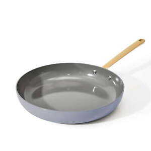Beautiful 12 inch Ceramic Non-Stick Fry Pan, Cornflower Blue by Drew Barrymore
