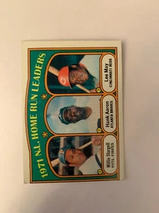 1972 Topps #89 NL Home Run Leaders Willie Stargell, Hank Aaron, Lee May (inv.N3) - Picture 1 of 2