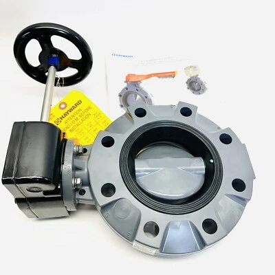 HAYWARD BYV11040A0EG000 4" BUTTERFLY VALVE W/PVC BODY 2F57580 - Image 1 of 4