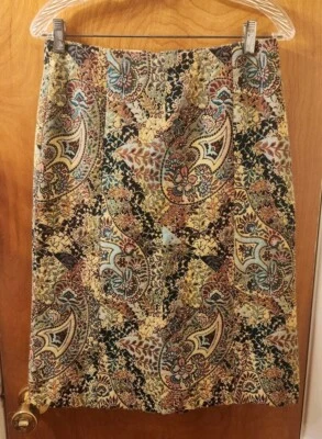Harold's Vintage Tapestry Paisley Pattern Pencil Skirt Size 6 - Image 1 of 4