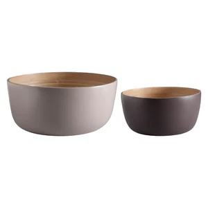 Biodegradable Bamboo Bowl set Latte + Donkey - Uppington - Picture 1 of 6