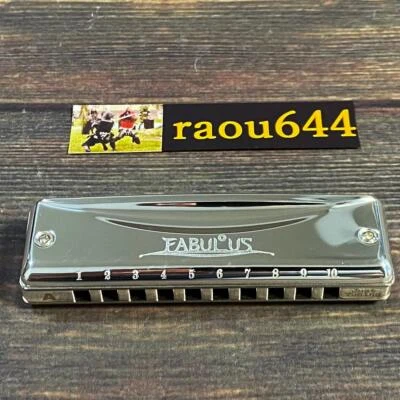 SUZUKI F-20E A Key FABULOUS 10 hole Diatonic Harmonica from Japan - Image 1 of 4