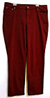 Lauren Ralph Lauren Women's Size 20W Premier Straight Curvy Burgundy Pants Nice!