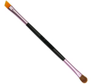 Double Ended Fluff Make Up Brush Liners Shadows Lips Brows Blend Multi Use - Picture 1 of 7