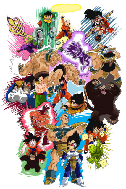 KD goku and vegeta ssj2goku and vegeta ssj2 sticker poster, dragon ball z  poster, anime poster, size:12x18 inch