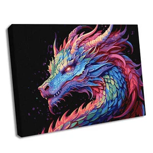 Ideyka Painting by Numbers kit A colourful dragon KHO5113 - Picture 1 of 2