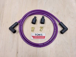Ton's 48" Universal Silicone 8mm Purple Spark Plug Wire kit Suppression core - Picture 1 of 1