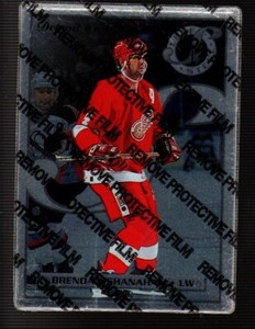 1996-97 Leaf Preferred STEEL #29 Brendan Shanahan DETROIT RED WINGS (Peel On)