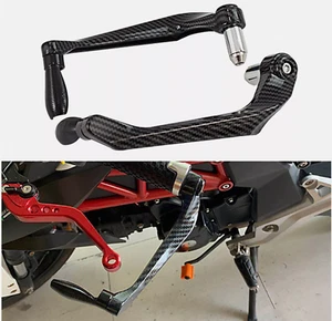 Coppia Paraleve in Alluminio CNC per BMW F900 XR Rosso Carbon Look - Foto 1 di 3
