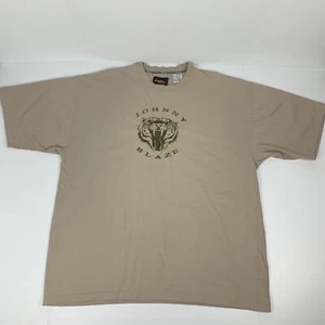 Vintage Johnny Blaze T-Shirt Embroidered Tiger Y2k Hip Hop Skater Tee Size XXL - Picture 1 of 9
