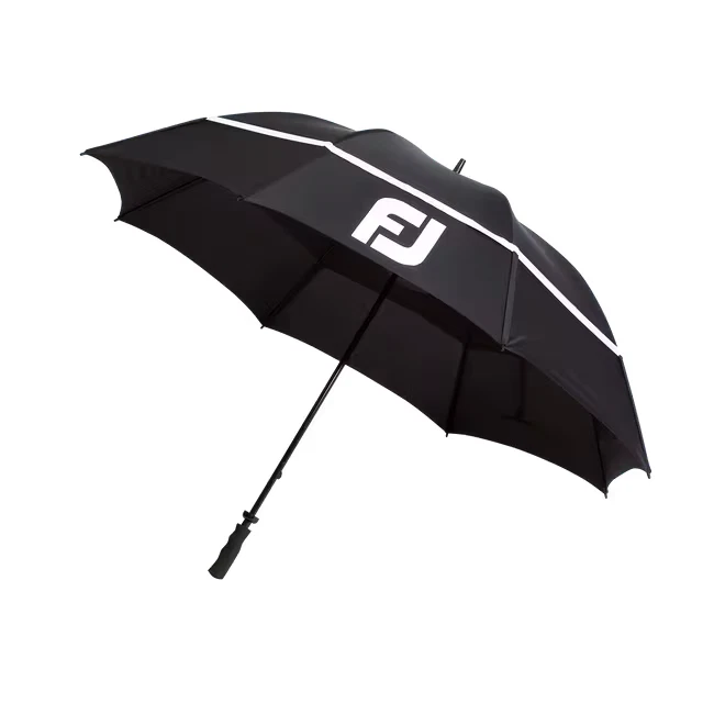 NEW! FootJoy DRYJOYS 68" Golf Umbrella Double Canopy, 34977, Black/White - Image 1 of 1