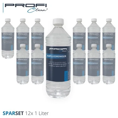 Abflussreiniger Rohrreiniger Flüssig Biologisch 12 x 1000 ml | 12L - Bild 1 von 3