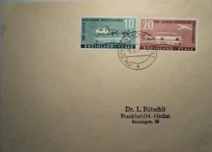 LA All.Bes.,Franz. Zone, Rheinl.-Pfalz 49/50 Type II auf Brief ...... MW: 70.- - Bild 1 von 1
