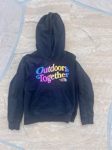 The North Face Youth Boys Size Small Black Hooded Sweatshirt Hoodie Outdoors - Picture 1 of 3