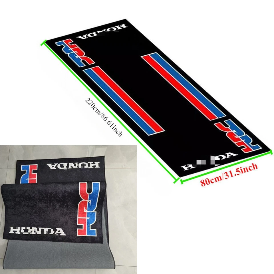 HRC Folding Carpet Anti-slip Floor Mat Motorcycle Garage Mat Workshop For Honda  Foto 1 de 4