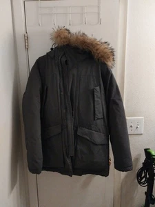 Bang Bang Jeans model 105 Winter Down Coat Men's - Dark Grey - Picture 1 of 6