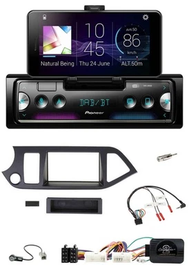 Pioneer USB Lenkrad Bluetooth DAB Autoradio für Kia Picanto ab 2011 Start-Stop - Bild 1 von 4