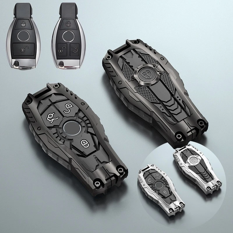 Metal Car Key Fob Case Cover For Mercedes-Benz AMG GLC GLK CLS GLA CLA A C E S G - Image 1 of 4