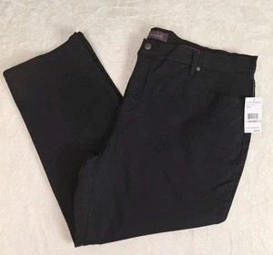 Gloria Vanderbilt Women's 22W Short Black Amanda Stretch Classic Tapered 43x27 - Picture 1 of 15
