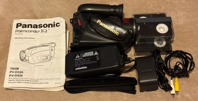 Panasonic Palmcorder PV-D326D Camcorder Video Camera w/ Battery Charger  + More - Image 1 of 4