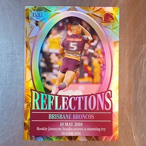 2024 NRL Elite Gold Reflections Brisbane Broncos Card #088/112 Jamayne Isaako - Picture 1 of 2