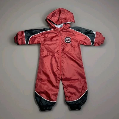 Starter South Carolina Gamecocks Infant Hooded Snowsuit 6-9 Months Red Black Foto 1 de 4