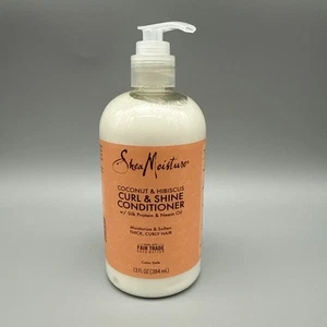 SheaMoisture Curl and Shine Conditioner For Curly Hair (Coconut & Hibiscus) 13oz - Picture 1 of 3