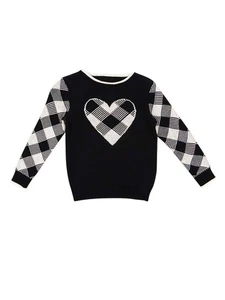 Charter Club Big Girls Buffalo Check Family Sweater (S, Vanilla Bean Combo) - Picture 1 of 2