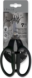 Tim Holtz Small Titanium Scissors - 7 Inch Mini Snips with Micro Serrated Blade - Picture 1 of 12