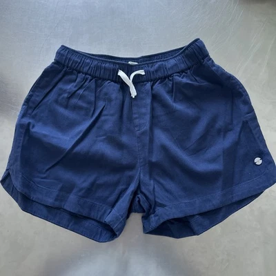 Roxy 女孩短裤 14 码 Una Mattina 海军蓝 抽绳 — 第 1/4 张图片