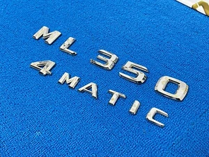 2006 - 2011 MERCEDES ML350 4MATIC EMBLEM SYMBOL LOGO BADGE REAR SET CHROME OEM - Picture 1 of 5