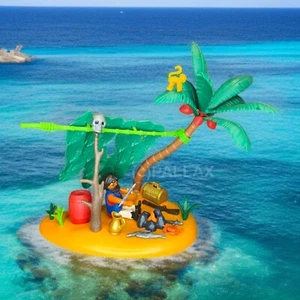 PLAYMOBIL 5138 SCHIFFBRÜCHIGER AUF PALMENINSEL PIRATEN / 2011 - Bild 1 von 2