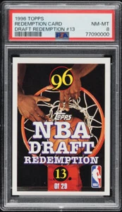 1996-97 TOPPS DRAFT REDEMPTION KOBE BRYANT #13 CARD PSA 8 NM-MT - Picture 1 of 2