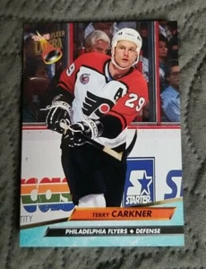 1992-93 Ultra - Philadelphia Flyers Hockey Card #370 Terry Carkner - Picture 1 of 2