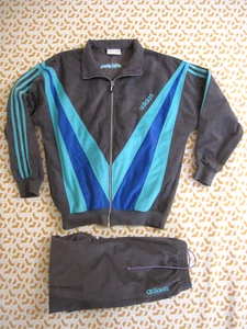 Survetement ADIDAS Velour 90'S Veste + Pantalon Tracksuit Vintage - 162 / S - Imagen 1 de 13