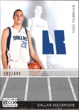 2007-08 Topps Luxury Box Rookie Relics Basketball Card #NF Nick Fazekas/499