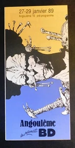 SALON d'ANGOULÊME 1989. Pré-programme. Format 10 x 21 cm 8 pages. DRUILLET - Picture 1 of 2
