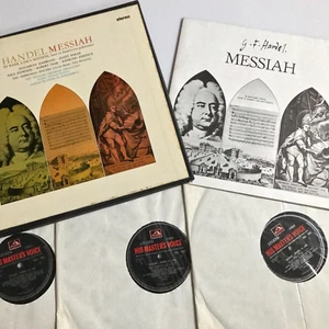 Handel MESSIAH Harwood, Baker, Charles Mackerras 3 LP Box Set HMV SLS 774 - Picture 1 of 7