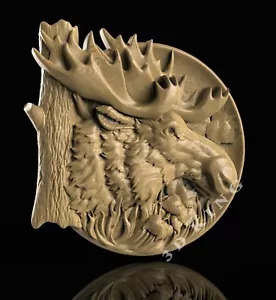 STL Modelo 3D THE MOOSE para Router CNC Aspire Artcam Impresora 3D Grabador Corte 3D - Imagen 1 de 2