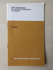 1972 - Theatre Royal de la Monnaie Playbill - Tosca - Grace-Melzia Bumbry - Picture 1 of 3