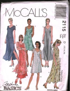 2115 Vintage McCalls SEWING Pattern Misses 1990s Dress Slip Two Lengths 12 - 16 - Picture 1 of 2