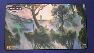 MagicFest 2020 Promo Forest Magic The Gathering MTG Playmat TCG CCG Mat - Picture 1 of 1